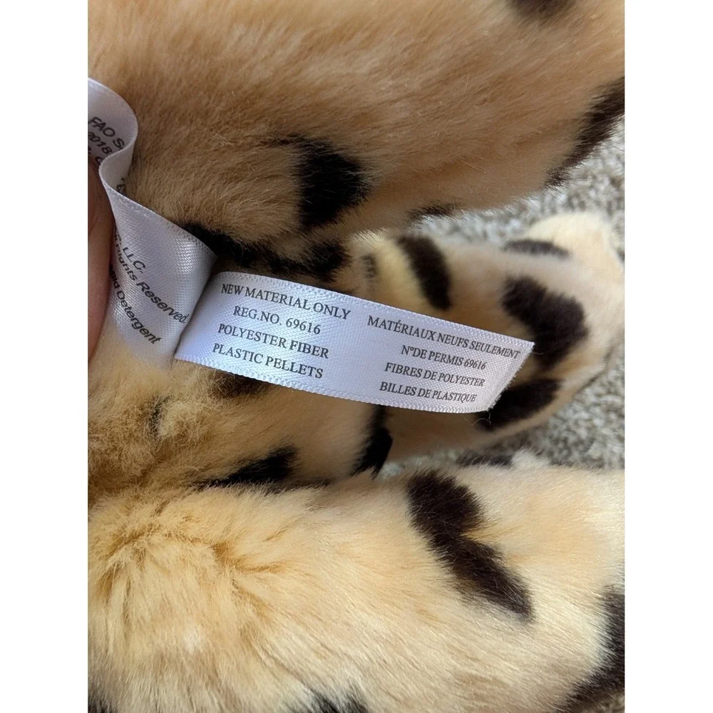 FAO Schwarz Cheetah Plush Kids 15in Tan Excellent Spotted Big Cat Stuffed Animal